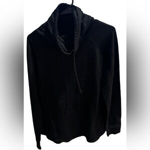Super Cute Black Cowl Neck Hoodie